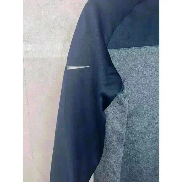 Nike Golf Men's Size L Therma Half-Zip Pullover‎ Long Sleeve Blue & Gray - Picture 6 of 7